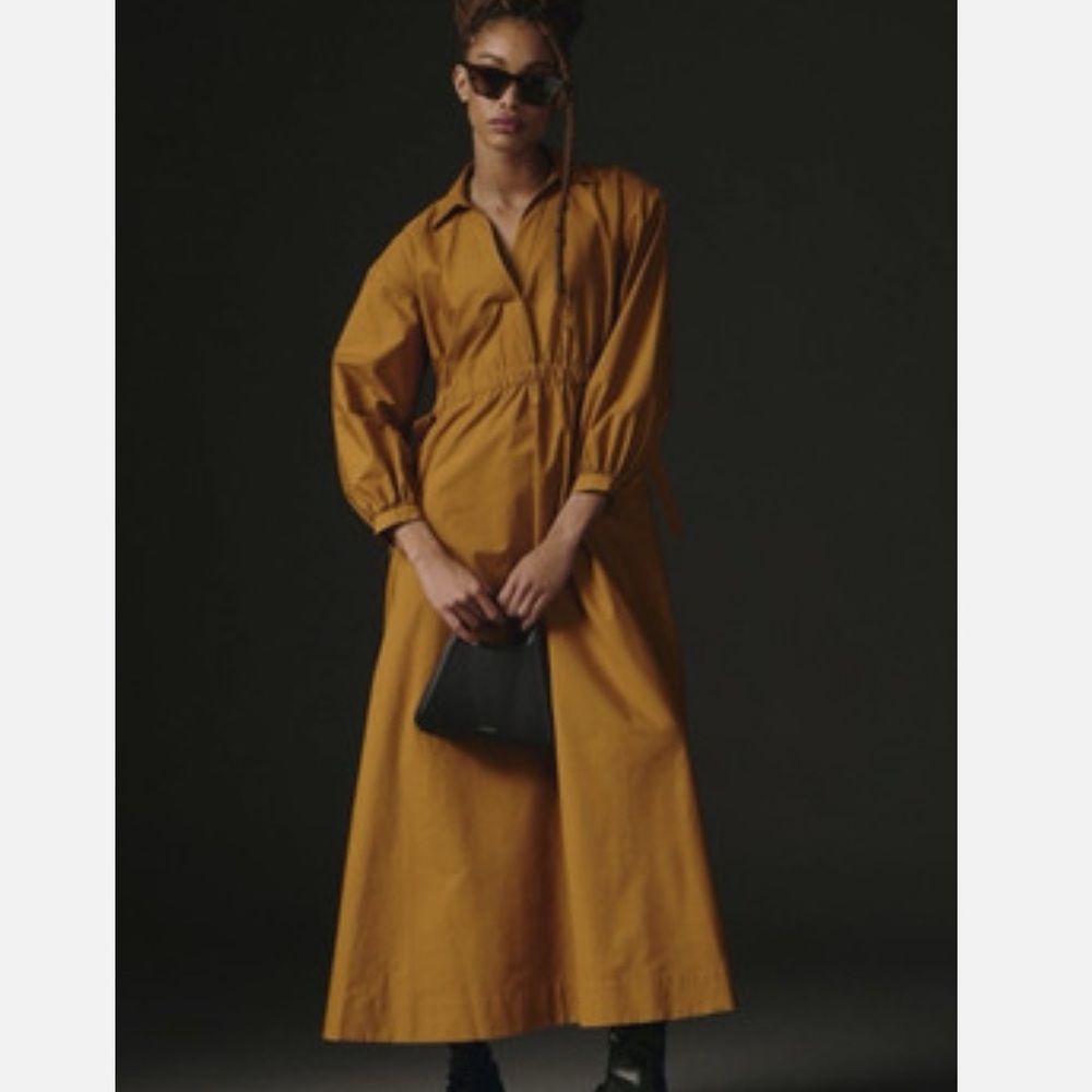 Maeve Cinched Shirt Dress. Size L. EUC.
